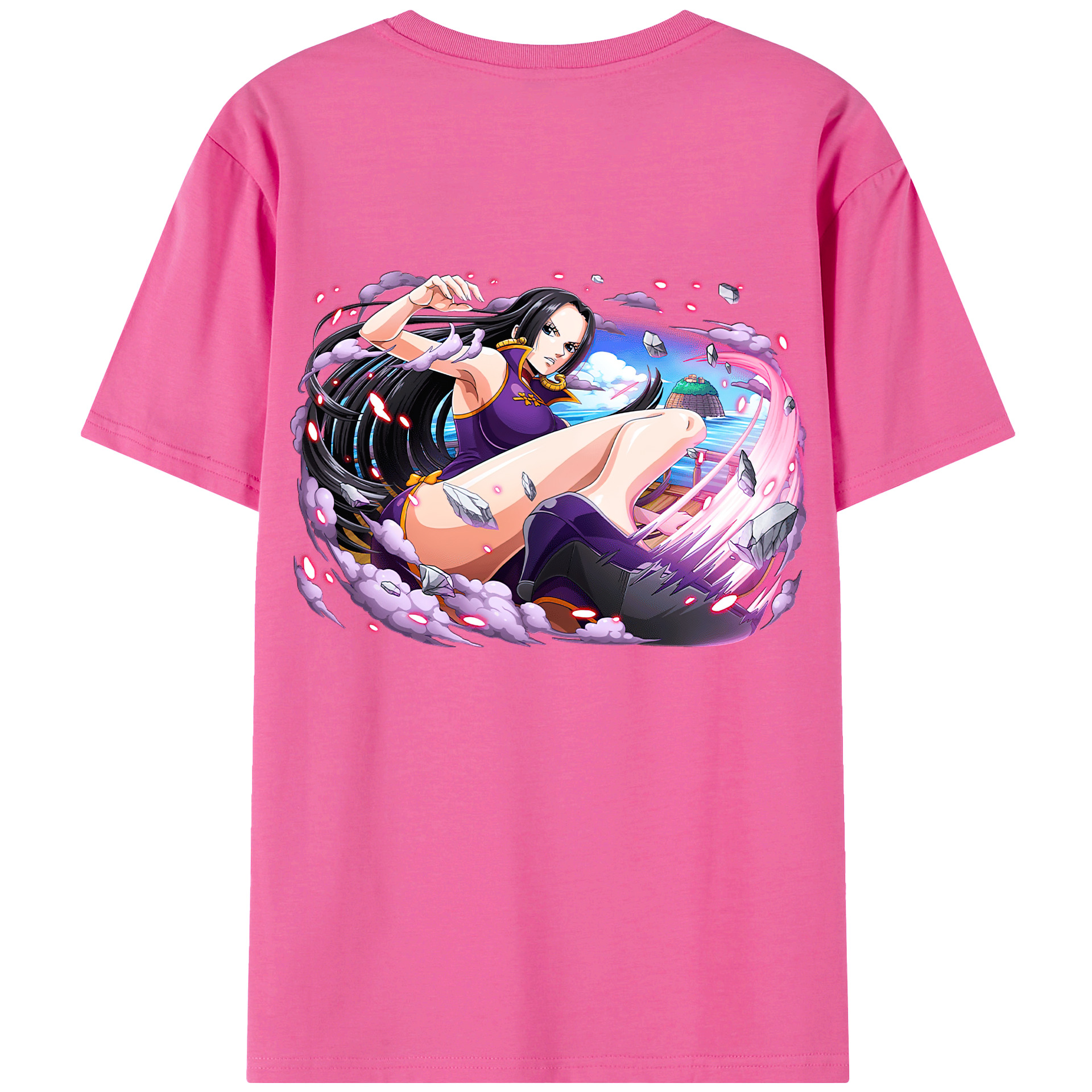 ワンピース ボア・ハンコック ONE PIECE Boa·Hancock レディース半袖Tシャツ(バックプリント)